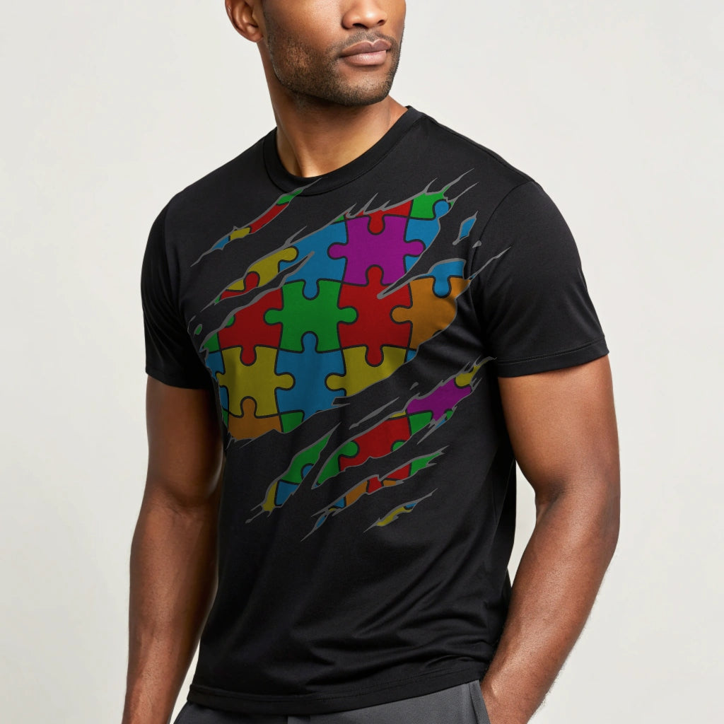 Autism Puzzle Superman - DTF Transfer