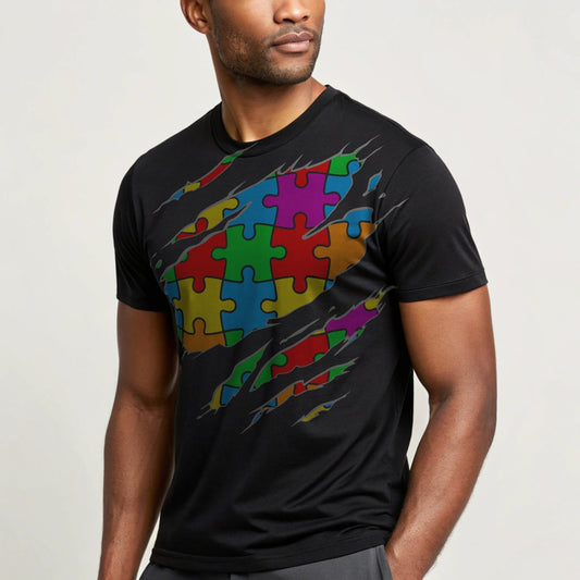 Autism Puzzle Superman - DTF Transfer