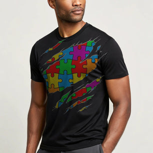Autism Puzzle Superman - DTF Transfer
