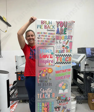 Back to School Bliss Premade DTF Transfer Gangsheet - 22’’ x 60’’ Premade DTF Gang Sheet