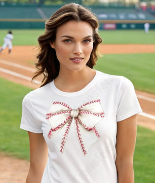 Baseball Coquette Bow - DTF Transfer DTF Transfer