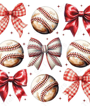 Baseball Coquette Symbols - DTF Transfer DTF Transfer