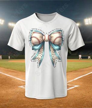 Baseball Game Day Bow - DTF Transfer DTF Transfer