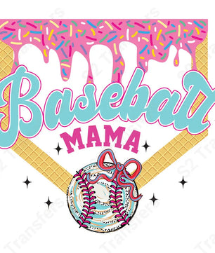 Baseball Mama Drip - DTF Transfer DTF Transfer