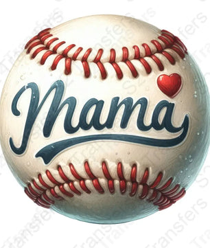 Baseball Mama Heart