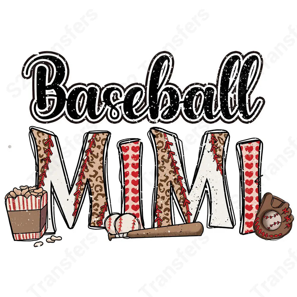 Baseball Mimi Design - DTF Transfer DTF Transfer