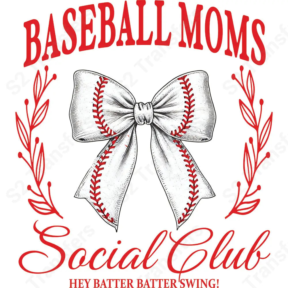 Baseball Moms Social Club - DTF Transfer DTF Transfer