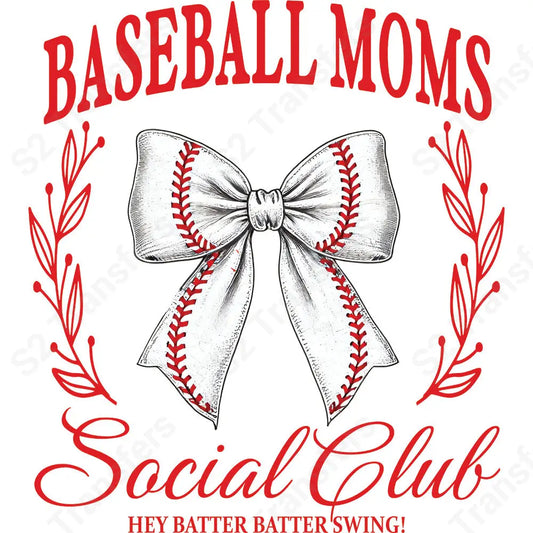 Baseball Moms Social Club - DTF Transfer DTF Transfer