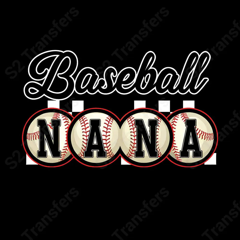 Baseball Nana Vintage - DTF Transfer DTF Transfer