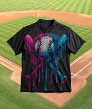 Baseball Bat Ice Cream Drip - DTF Transfer