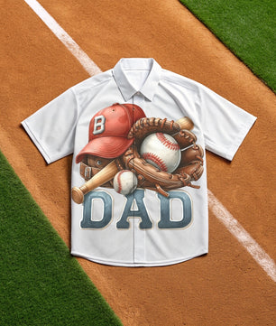 Baseball Dad Hat & Glove - DTF Transfer