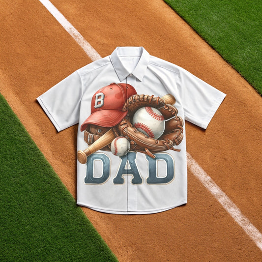 Baseball Dad Hat & Glove - DTF Transfer
