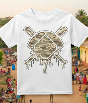 Baseball Drip Camo Baseball Diamonds - DTF Transfer