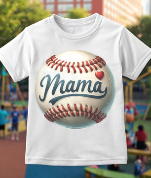 Baseball Mama Heart - DTF Transfer
