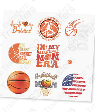 Basketball UV DTF Sticker Sheet