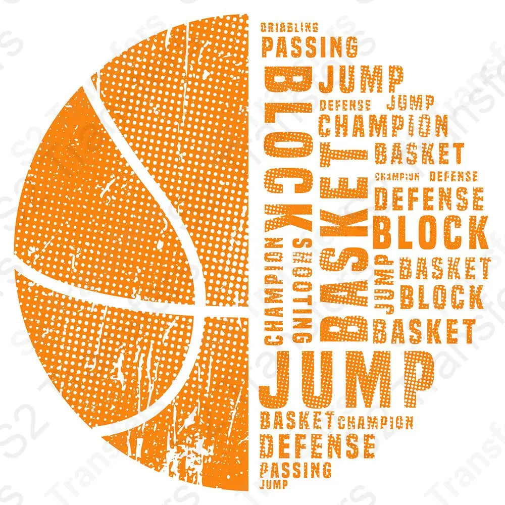 Basketball Word Art
