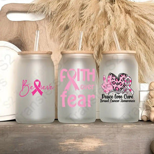 Breast Cancer UV DTF Sticker Sheet UV DTF Sticker Sheet