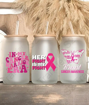 Breast Cancer UV DTF Sticker Sheet UV DTF Sticker Sheet