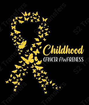 Butterfly Ribbon Childhood Cancer Awareness