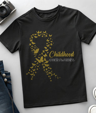 Butterfly Ribbon Childhood Cancer Awareness - DTF Transfer