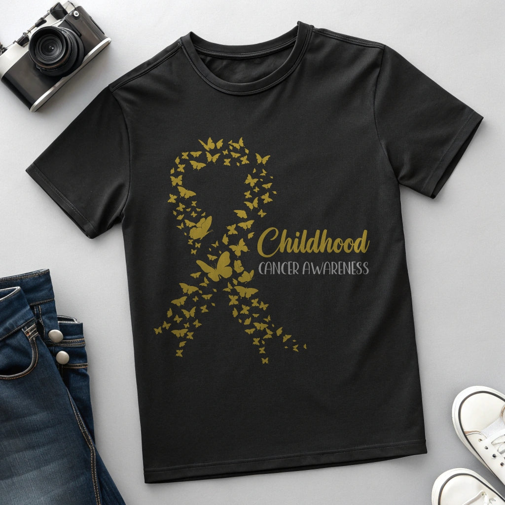 Butterfly Ribbon Childhood Cancer Awareness - DTF Transfer