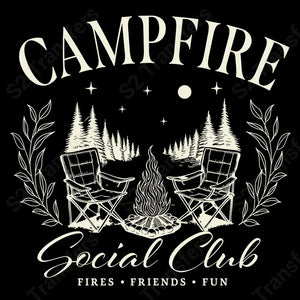 Campfire Social Club White - DTF Transfer DTF Transfer