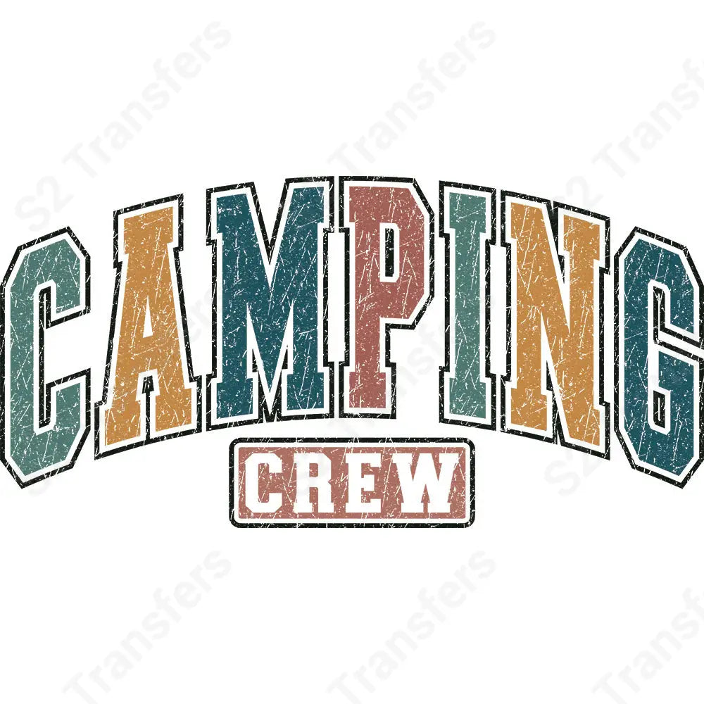 Camping Crew Retro - DTF Transfer DTF Transfer