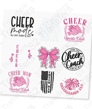 Cheer UV DTF Sticker Sheet