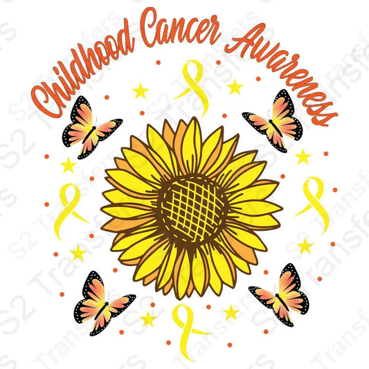 Childhood Cancer Awareness Sunflower