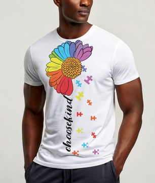 Choose Kind Autism Awareness Flower - DTF Transfer