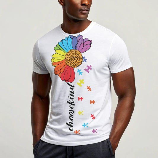 Choose Kind Autism Awareness Flower - DTF Transfer