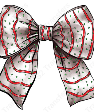 Christmas Cake Bow - DTF Transfer DTF Transfer