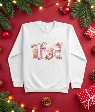 Christmas Pink Coffee - DTF Transfer DTF Transfer
