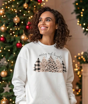 Christmas Tree Merry and Bright - DTF Transfer DTF Transfer