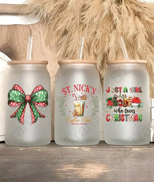 Christmas UV DTF Sticker Sheet UV DTF Sticker Sheet