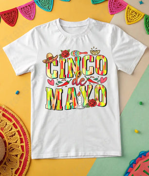 Cinco De Mayo Brush Strokes - DTF Transfer DTF Transfer