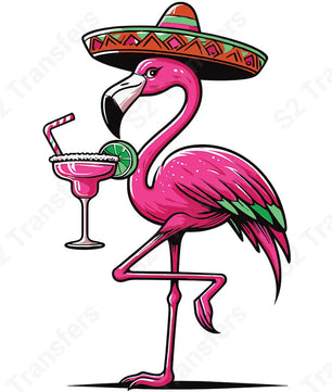 Cinco De Mayo Flamingo - DTF Transfer DTF Transfer