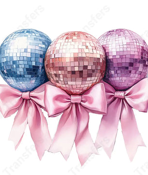 Coquette Disco Bow - DTF Transfer DTF Transfer