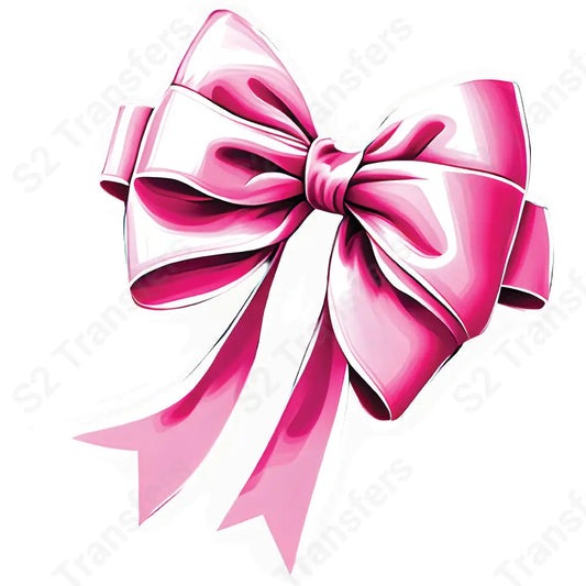 Coquette Pink Bow - DTF Transfer DTF Transfer