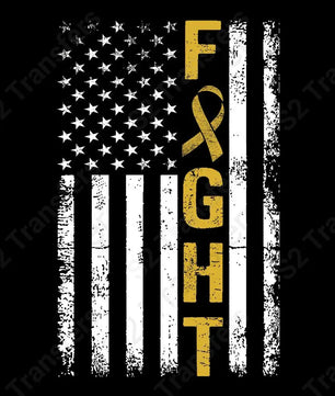 Distressed Flag Fight Gold