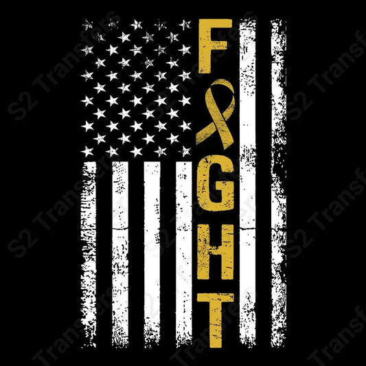 Distressed Flag Fight Gold
