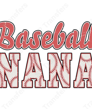 Distressed Retro Baseball Nana - DTF Transfer DTF Transfer
