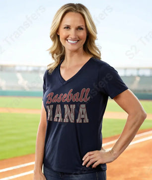 Distressed Retro Baseball Nana - DTF Transfer DTF Transfer