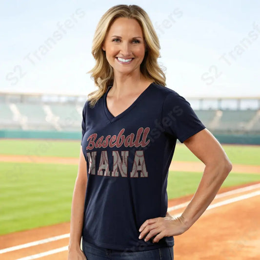 Distressed Retro Baseball Nana - DTF Transfer DTF Transfer