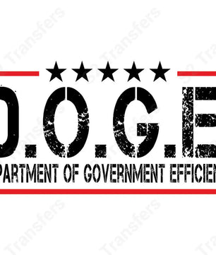 DOGE Black Letters - DTF Transfer DTF Transfer