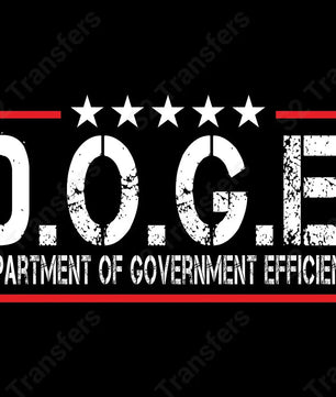 DOGE White Letters - DTF Transfer DTF Transfer