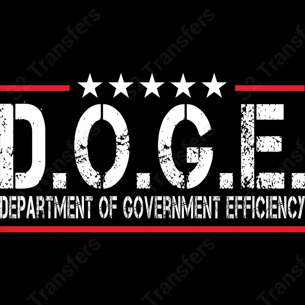 DOGE White Letters - DTF Transfer DTF Transfer