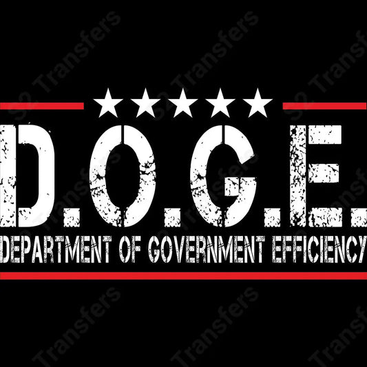 DOGE White Letters - DTF Transfer DTF Transfer