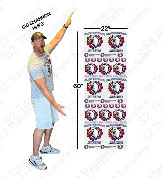 DTF Gang Sheet 22’’ x 60’’ (5 Feet) Gang Sheet