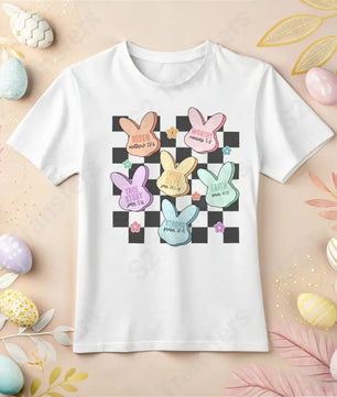 Easter Bunny Bible Verses Checkered - DTF Transfer DTF Transfer